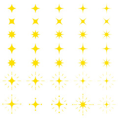 キラキラ・星・光　素材セット