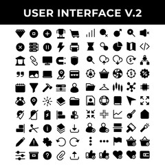 user interface icons set include diamond,pause,plus,achievement,shopping,cross,data base,pause,energy,printer,law,chain,computer,magnet,layer,archive,battery,align,scissor,info,layer,download