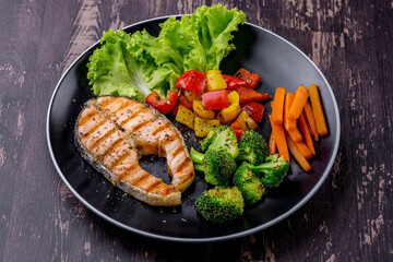 Salmon steak favorite food