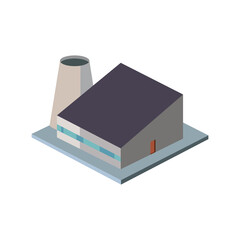 factory isometric style icon vector design