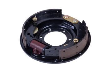 New brake pads and cylinder brake drum