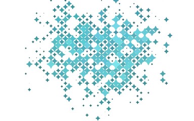 Light BLUE vector template with sky stars.