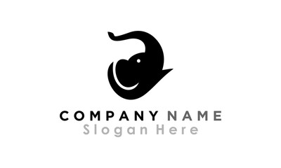 Fototapeta premium brand elephant logo
