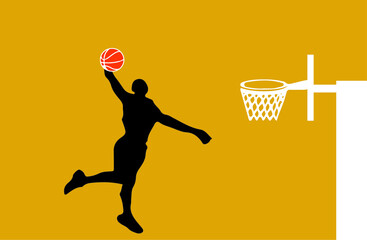 basketball vector illustration isolated on background