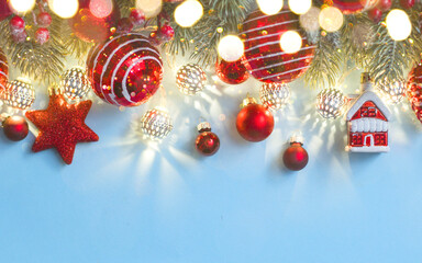 Merry Christmas and New Year holidays background