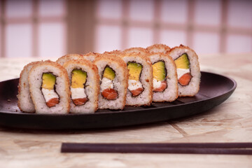 sushi and 
Japanese food