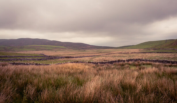 A landscape from the Yorkshire Dales, on a walk stretching from the village of Settle to Malham.