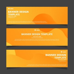 Set of modern abstract vector banners design. Template ready for use in web or print design.