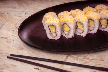 sushi and 
Japanese food