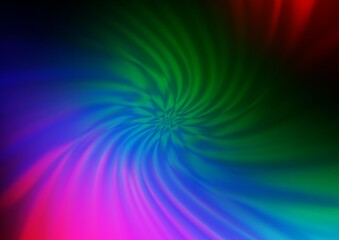 Dark Multicolor, Rainbow vector blurred bright background.