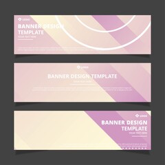 Set of modern abstract vector banners design. Template ready for use in web or print design.