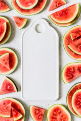 Watermelon Slices, copy space