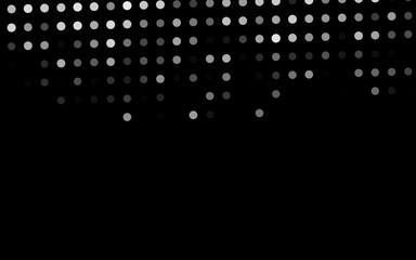 Dark Silver, Gray vector background with bubbles.