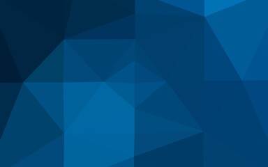 Light BLUE vector triangle mosaic template.