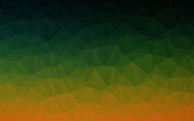 Obraz premium Dark Multicolor, Rainbow vector shining triangular background.