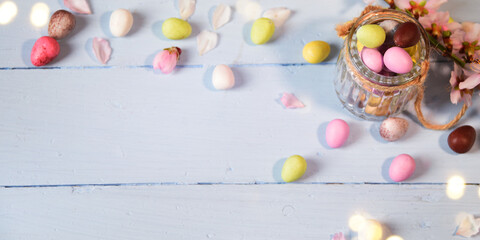 Spring background, Greeting card for Easter