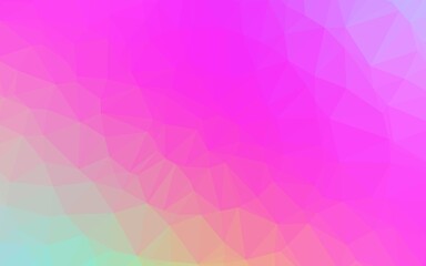 Light Pink vector abstract mosaic backdrop.