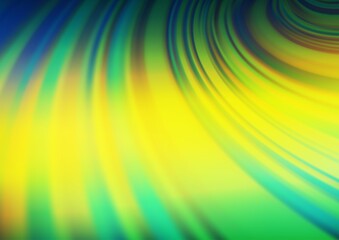 Dark Blue, Yellow vector blurred bright template.