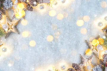 Merry Christmas and New Year holidays background