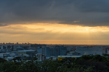 Very beautiful orange sunset light 5