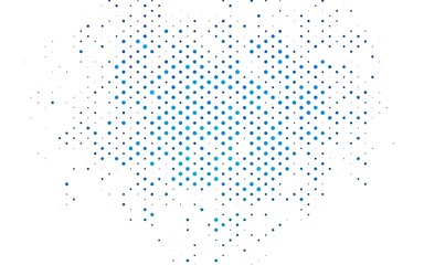 Light BLUE vector background with bubbles.