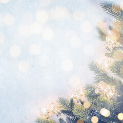 2020 Merry Christmas and New Year holidays background.