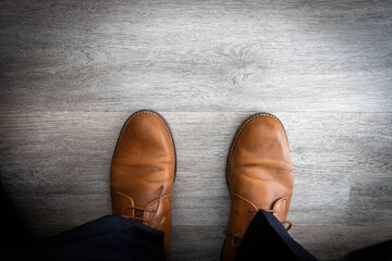 Zapatos antes de reunión