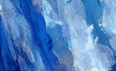 Abstract oil painting for creative artistic design of posters, cards, banners, book covers, websites and  wallpapers. Trendy hand painted artwork. Cool colours.