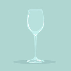 Empty wine glass 
