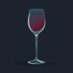 Empty wine glass 