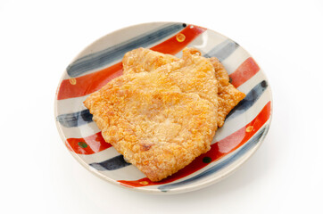 鶏皮のパリパリ焼き