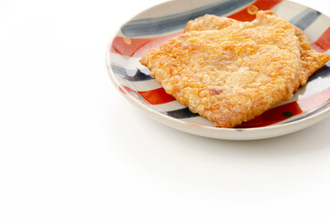 鶏皮のパリパリ焼き