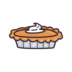 sweet cake line and fill style icon vector design