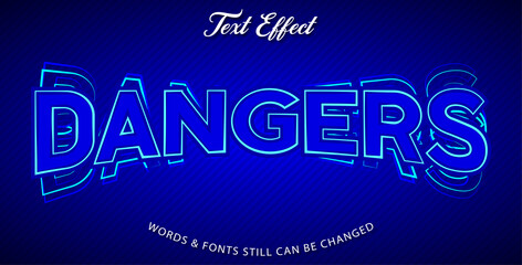 Danger text effect