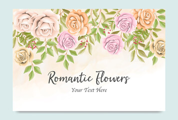 Floral background with soft colors