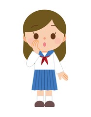 耳打ち 学生 女性