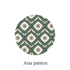 Chinese Simple Oriental Pattern Background Texture. Geometric Shapes. Vector