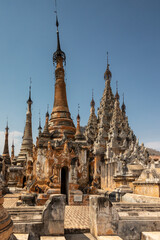 Fototapeta premium Ancient pagoda field at Sagar