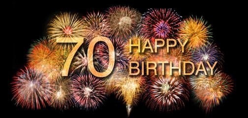 congratulations  on the 70th birthday