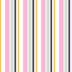 Abstract vector striped seamless pattern with colored vertical parallel stripes. Colorful background.