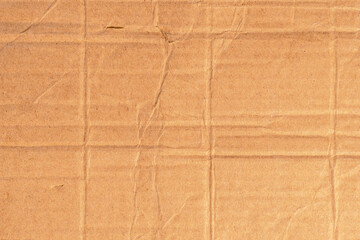 Corrugated crumpled packing carton