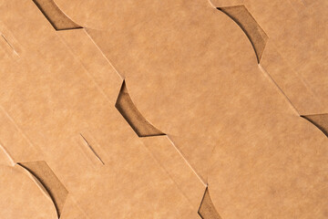 Cardboard background of packaging material