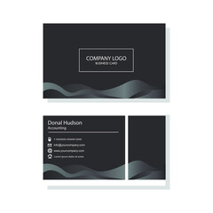 Company business card set design