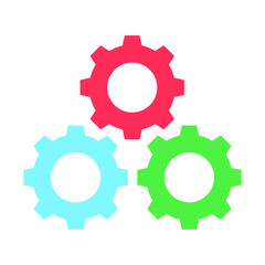 gears on white