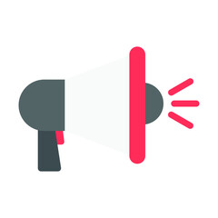 megaphone announcement with loudspeaker