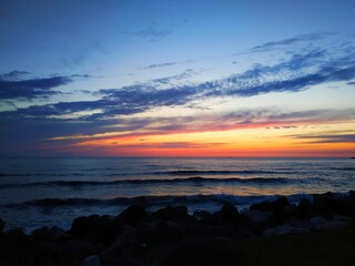 Obraz premium sunset over the sea