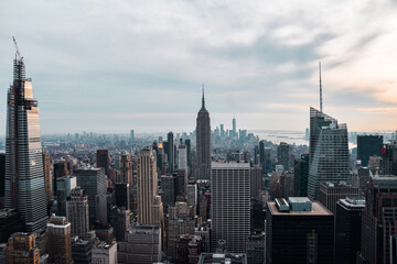 Fototapeta na wymiar Foto del skyline de Nueva York desde Top Of the Rock
