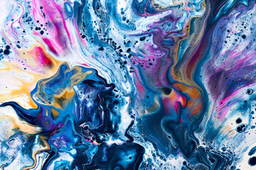 Abstract background with fluid paint