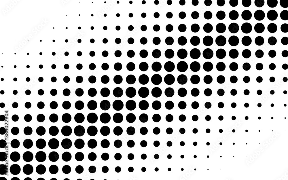 Poster diagonal, oblique circles, dots halftone vector illustration. halftone background, pattern