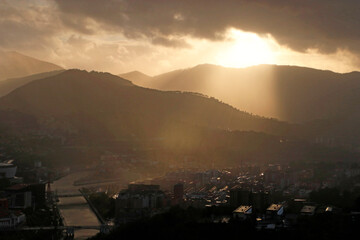 View of Bilbao from a hill